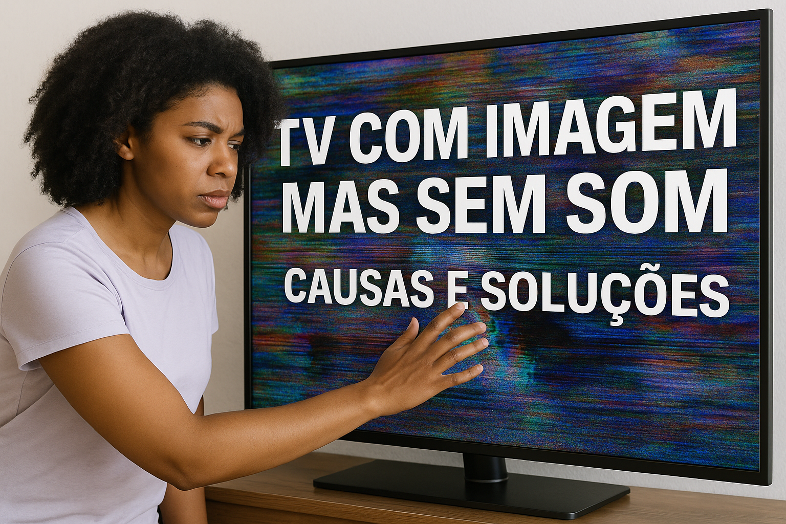 TV com imagem mas sem som: causas e soluções