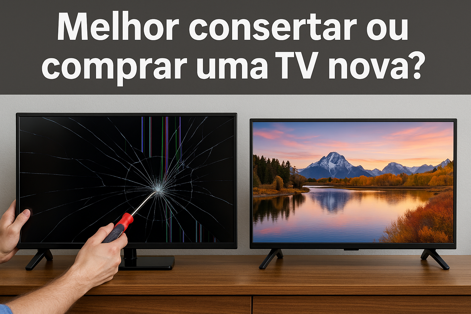 Sua TV Quebrou? Saiba Quando Compensa o Conserto e Quando é Melhor Trocar!